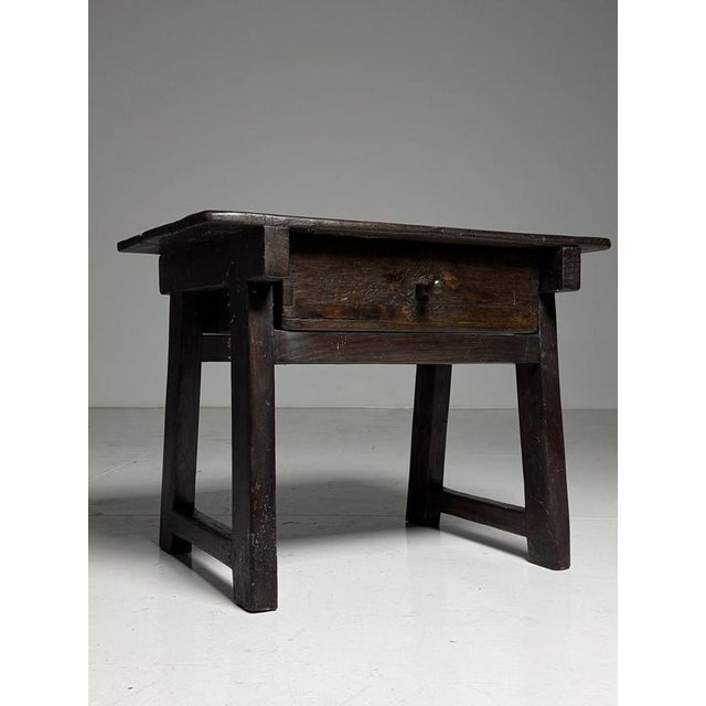 Brown Spanish Side Table, Early 20th Century For Sale - Image 8 of 18