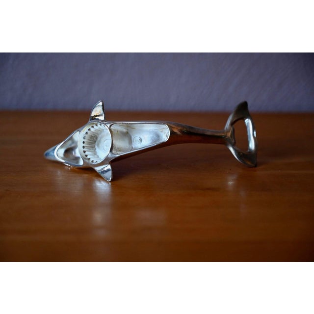 1980s Dolphin Bottle Opener in Chrome-Plated Metal, Germany, 1980s For Sale - Image 5 of 6