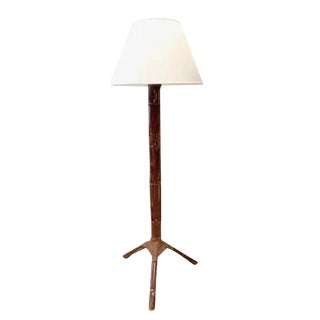 1940's Bamboo Floor Lamp For Sale