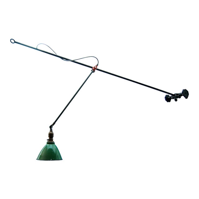 1920s O.C. White "M" Bracket Wall Lamp For Sale