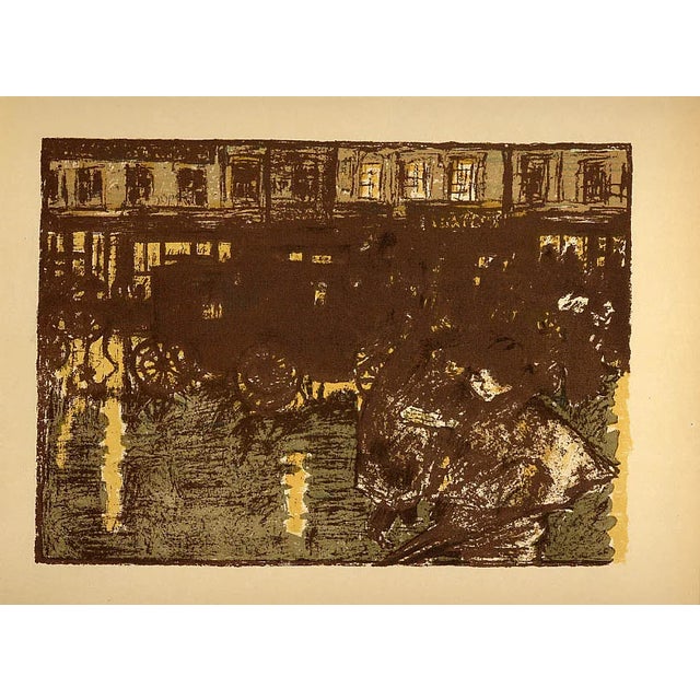 Abstract Bonnard Lithograph 127 Le Soir Sous La Pluie 1952 For Sale - Image 3 of 3