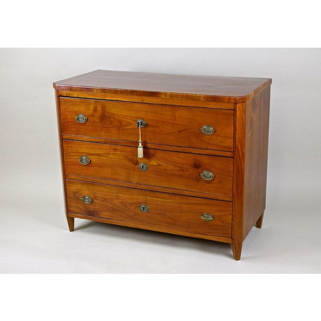 Biedermeier Cherrywood Chest of Drawers, Austria, 1830s For Sale - Image 18 of 18