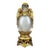 Vintage Gilt Glass Snuff Bottle With Monkey Motif and Stand For Sale