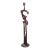 Vintage Patinated Abstract Metal Sculpture For Sale