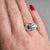 Blue 1920s French Art Deco "Toi Et Moi" Ring – Sapphire, Diamonds, Size 6.75 For Sale - Image 8 of 8