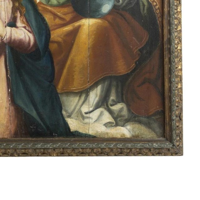 Portuguese School Artist, Religious Scene, 17th Century, Oil Painting For Sale - Image 5 of 6