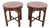 Lane Hollywood Regency Inlay Side End Tables a Pair 3739 For Sale