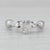 Modern 0.83ctw Diamond Heart Engagement Ring 14k White Gold Size 4.25 For Sale - Image 3 of 8