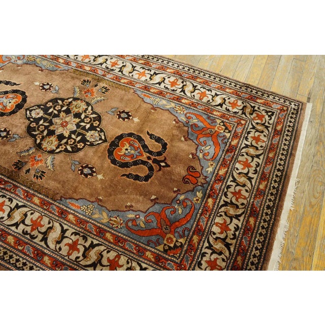 Antique Chinese Silk Rug For Sale - Image 4 of 12