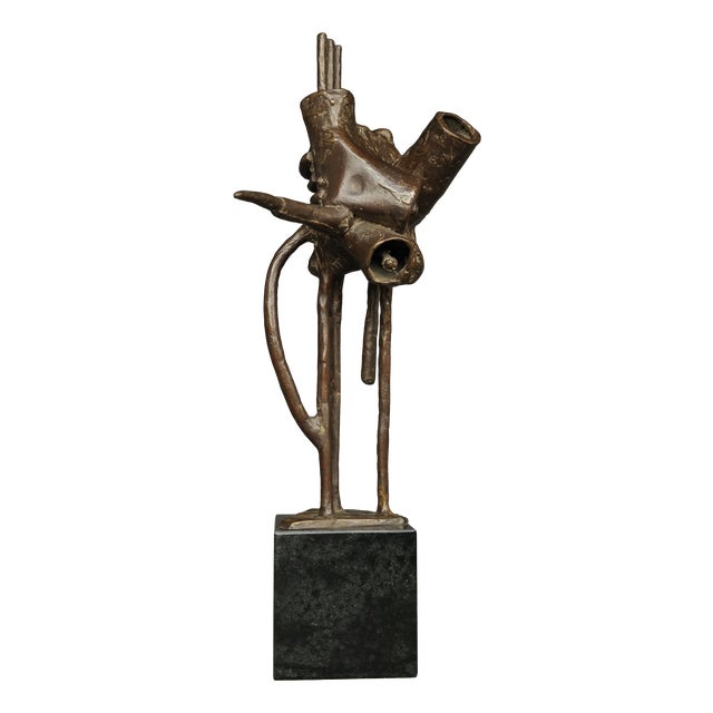Abstract Bronze Sculpture by Jetty Homan, Netherlands, 1972 For Sale