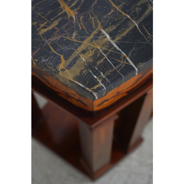 Henredon Inlaid Mahogany Marble Top Console Sideboard For Sale In Philadelphia - Image 6 of 18
