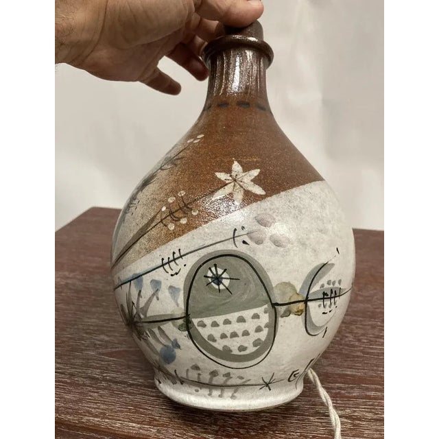 Ceramic Lamp from Quimper, 1960s For Sale - Image 4 of 8