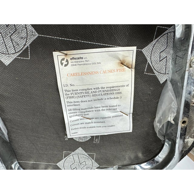 Set of Vintage Effezeta Italian Chairs, 1980s For Sale - Image 10 of 11