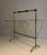 Mid-Century Modern in the Style of Cesare Lacca, Brass and Wood Folding Magazine Rack, Italian, cir For Sale - Image 3 of 13