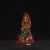 Brown Vintage Chinese Liuli Glazed Porcelain Buddha Statue With Lion Mount For Sale - Image 8 of 9