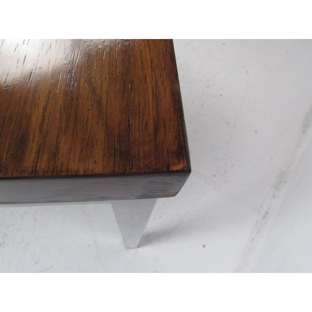 Milo Baughman Style Coffee Table For Sale - Image 10 of 12