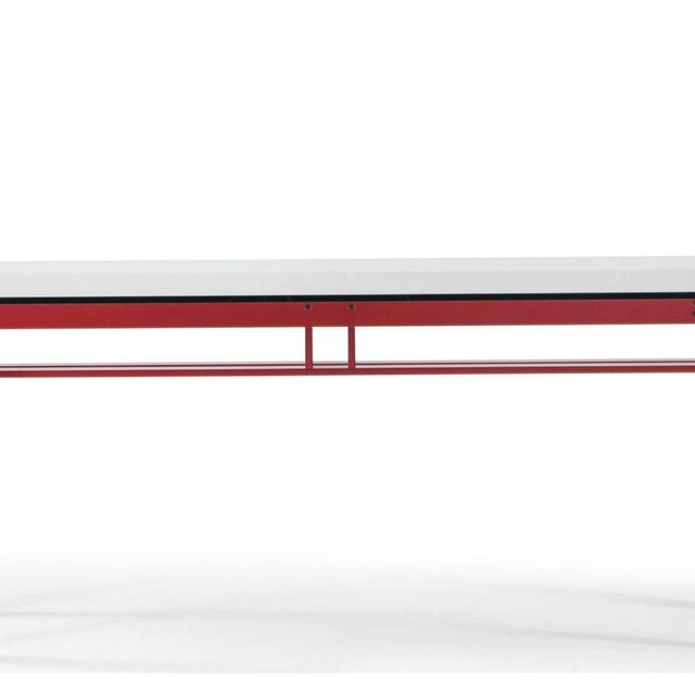 Metal Mid-Century Doge Table with Aluminum Base by Carlo Scarpa for Cassina, Italy For Sale - Image 7 of 14