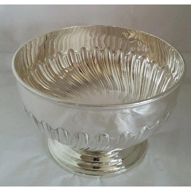 A fine george v sterling silver punch bowl, hallmarked london 1913 and crafted by harrison brothers & george howson,...