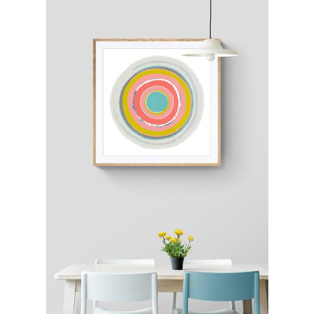 This colorful, mid century inspired fine art print is digitally printed on premium white matte paper. While sold...