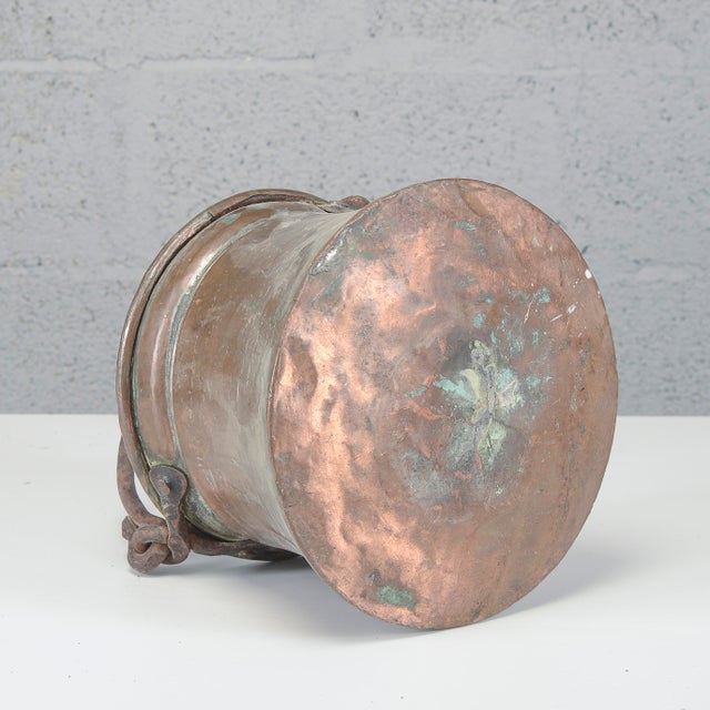 Metal 20th Century Copper Bucket Boiler Bowl, 1890s For Sale - Image 7 of 9
