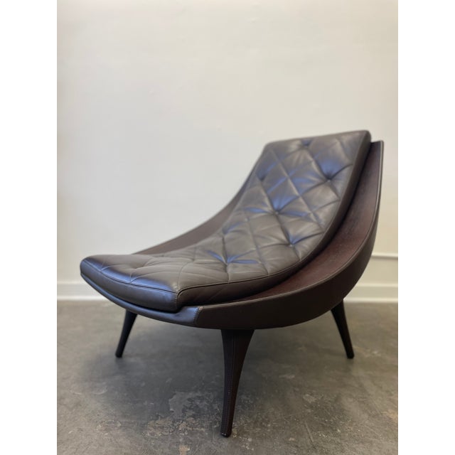 Animal Skin 1990s Modern Carolina Lounge Chair by Doriana & Massimiliana Fuksas For Sale - Image 7 of 14