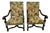 18th C. French Baroque Needlepoint Armchairs - A Pair For Sale