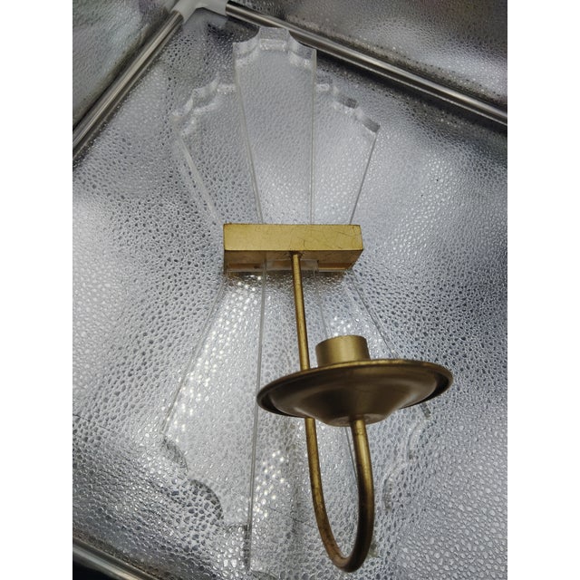 Neiman Marcus Acrylic Candle Sconce For Sale In Houston - Image 6 of 12