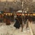 Tan French Impressionist Painting Winter Landscape Scene "Foire De Montmartre" Paris by Eugene Galien-Laloue, 1900 For Sale - Image 8 of 12