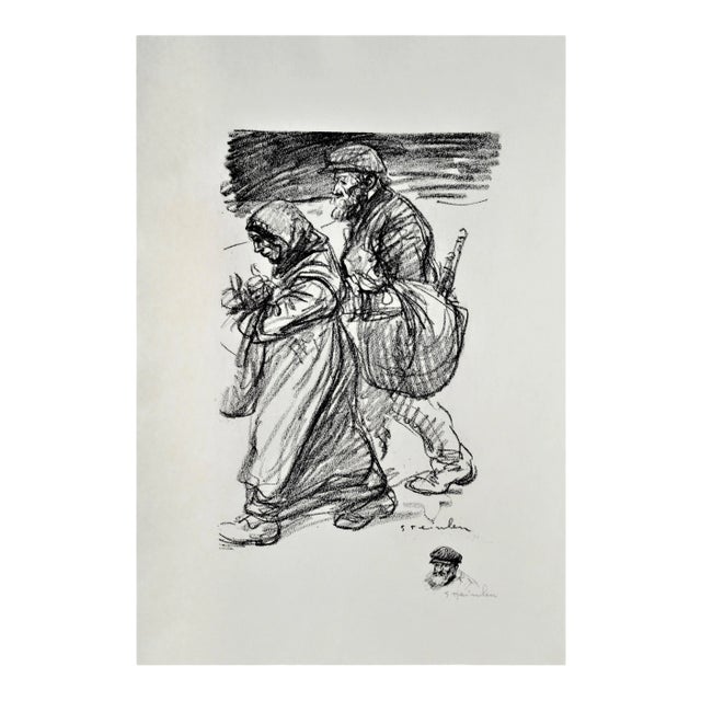 Théophile Alexandre Steinlen, Evacues, 1916 For Sale