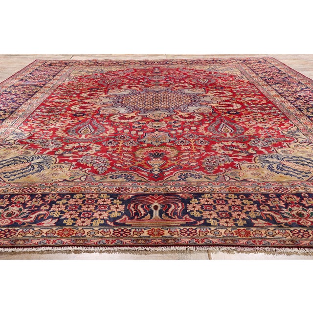 Vintage Persian Najafabad Rug, 09'08 X 13'04 For Sale - Image 9 of 10