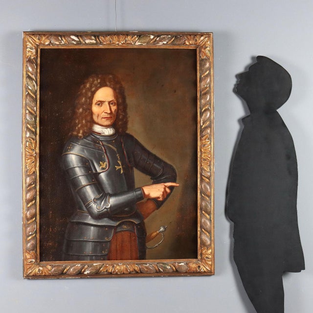 Oil on canvas. Genoese school, early 18th century. The man, whose thick wig places him among the nobility or upper middle...