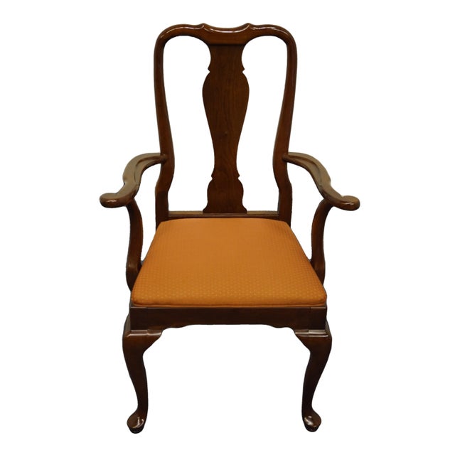 Traditional Ethan Allen Georgian Court Solid Cherry Traditional Style Dining Arm Chair 11-6211a For Sale - Image 3 of 10