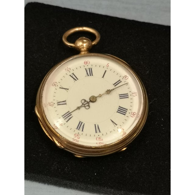 Gold Pocket Watch with Key, France For Sale - Image 3 of 12