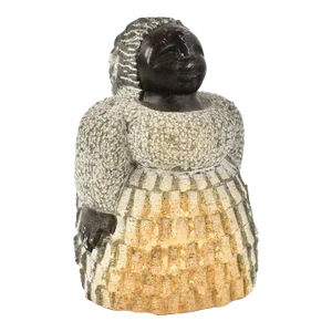 Early 21st Century Woman Stone Carving