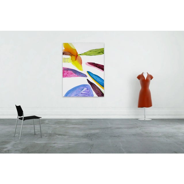 Oil and acrylic on canvas Edition: Unique, Unframed. Laura Newmans paintings combine geometric delineations of space,...