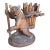 Antique 19th Century Swiss Black Forest Bear Decanter & Cordial Glasses Holder For Sale