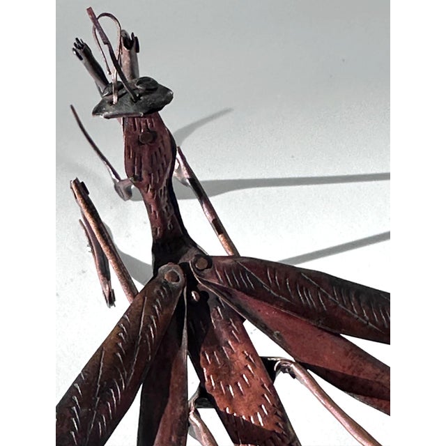 Japanese Articulate Praying Mantis Jizai Okimono Myochin Hiroyoshi Meiji For Sale - Image 4 of 10