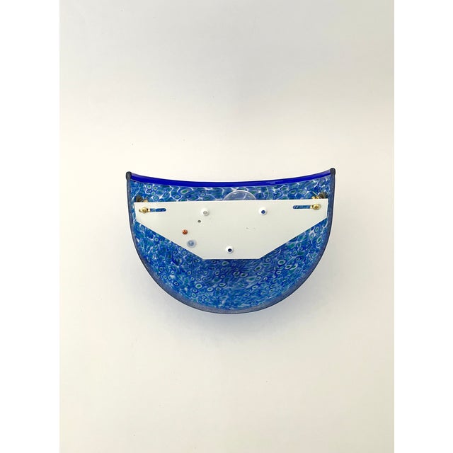 Vintage Murano Glass Neverrino Wall Lamp by Gae Aulenti for Vistosi, 1970s For Sale - Image 13 of 16