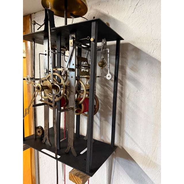 A Late 19th Century Morbier Works for a Tall Case Clock From Boivin at Chateauroux. For Sale - Image 10 of 13