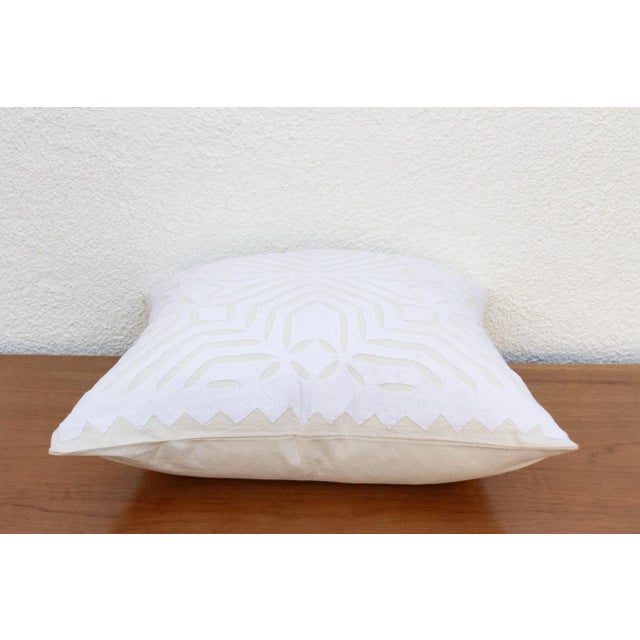 Indian Tejal Applique Pillow Cover For Sale - Image 3 of 5