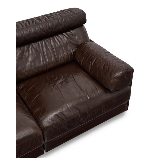 DeSede Ds 76 Vintage Leather Sofa For Sale In Austin - Image 6 of 10