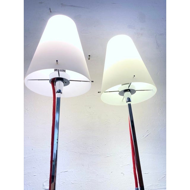 Contemporary Postmodern Floor Lamps by Hannes Wettstein for Nemo, 1990s, Set of 2 For Sale - Image 3 of 13