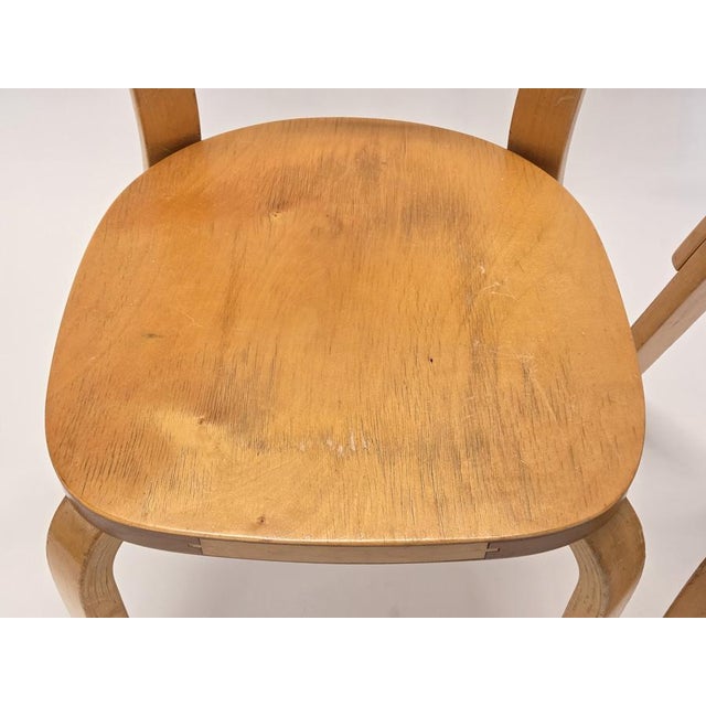 Tan Model 69 Chairs by Alvar Aalto for Artek, Finland, 1950s, Set of 2 For Sale - Image 8 of 17