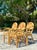 Vintage Coastal Reed Dining Chairs - Set of 4 For Sale - Image 10 of 11