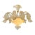 Myran Allan Luxury Lighting Italian Art Deco Style Opalescent Murano Semi-Flush Mount For Sale