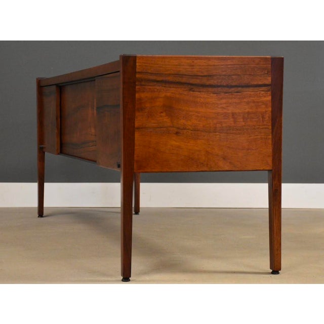 1960s Refinished 75” Jens Risom Paldao Credenza For Sale In Boston - Image 6 of 11
