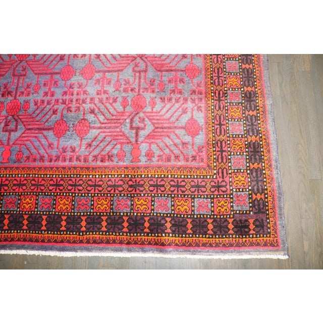 Pomegrenate Khotan Vintage Rug For Sale - Image 9 of 9
