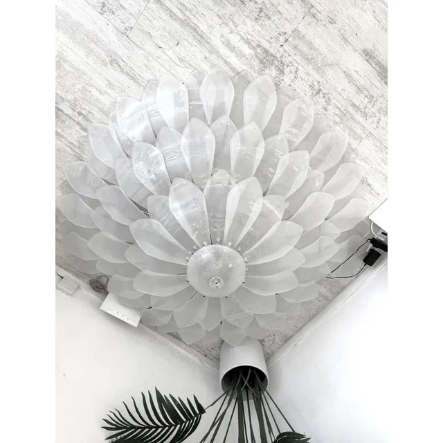 Artistic Sanded Glass Flush Mount by Simoeng for Simoeng For Sale - Image 6 of 8