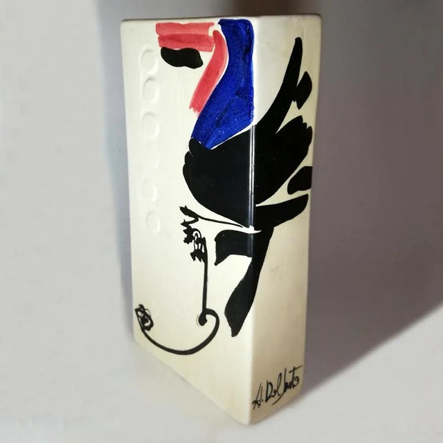 Ceramic Mid-Century Italian Ceramic Vase by A. dal Sarto for Marcuzzo Este For Sale - Image 7 of 8