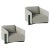 Set of Grey Timber Lounge Chairs by Kann Design For Sale - Image 6 of 6